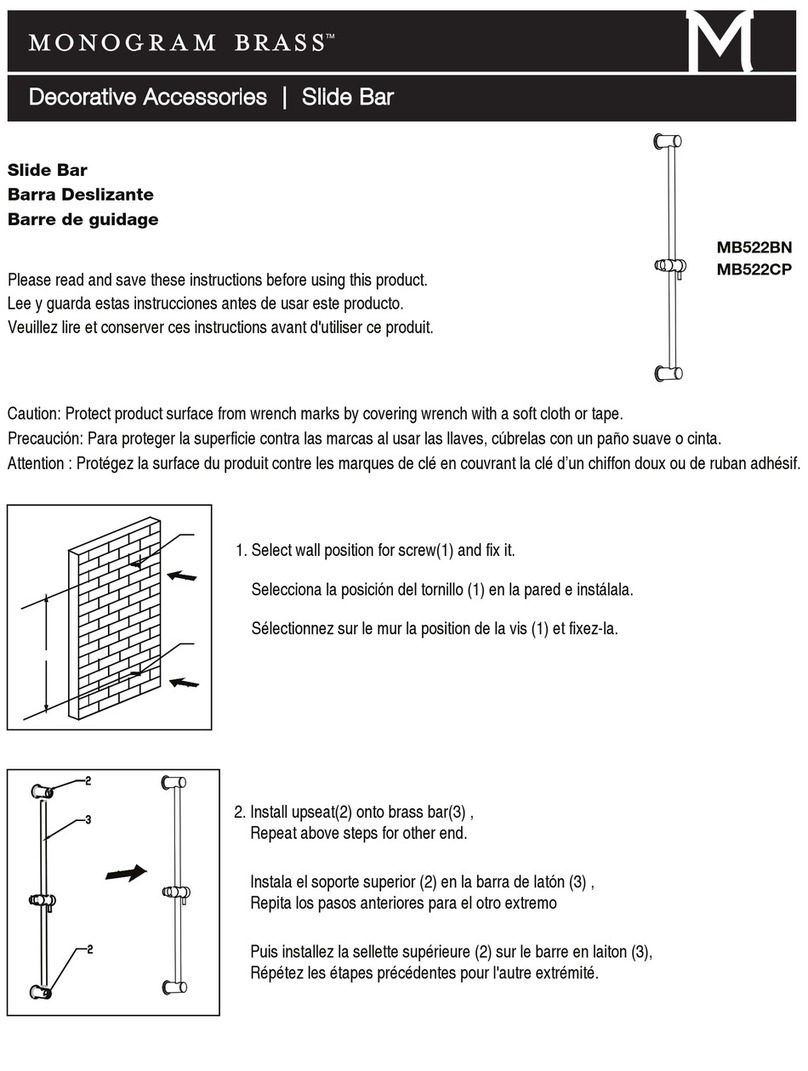 Monogram Brass MB522BN instructions