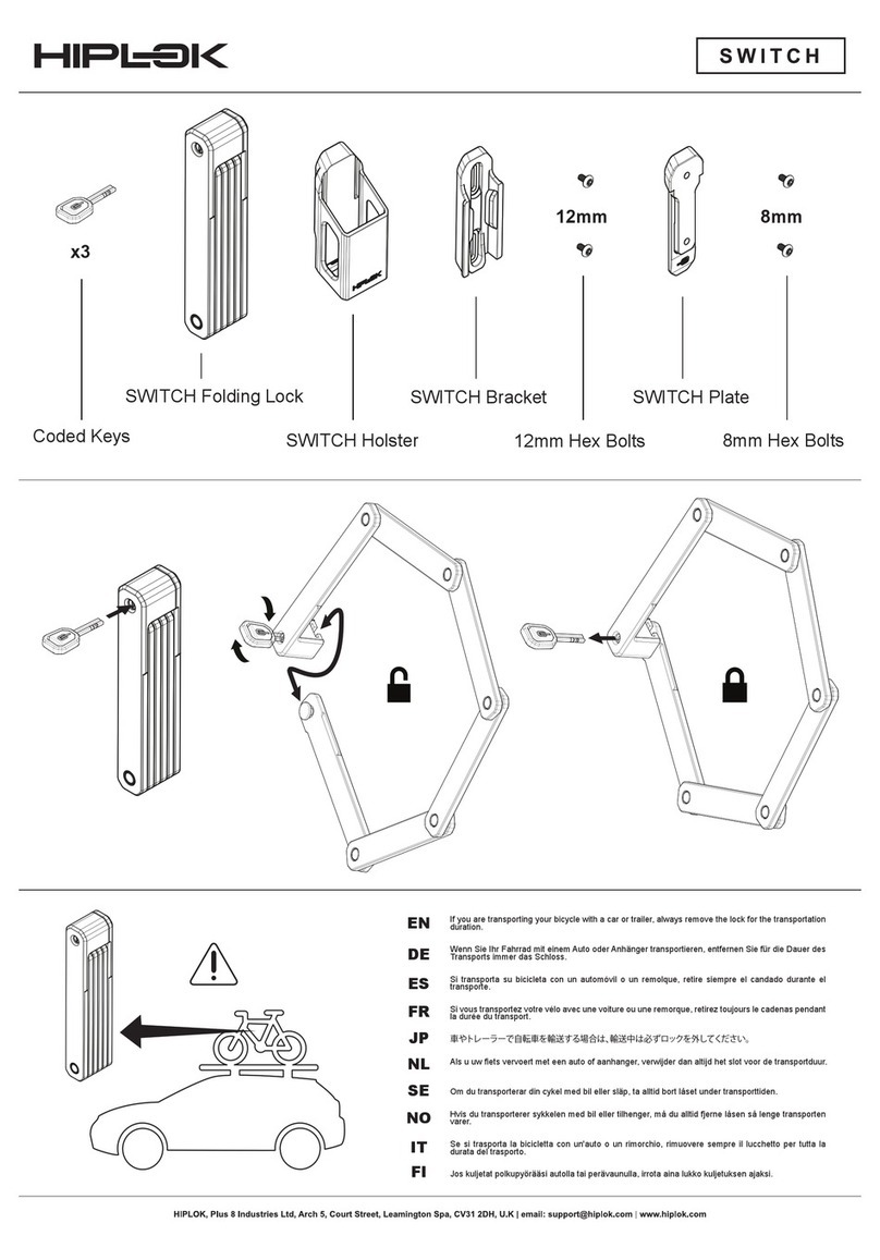Hiplok SWITCH user guide