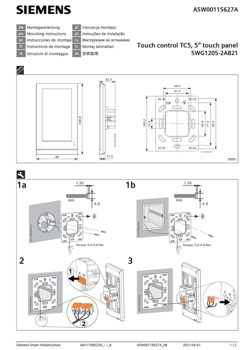 Siemens 5WG1205-2AB21 User manual