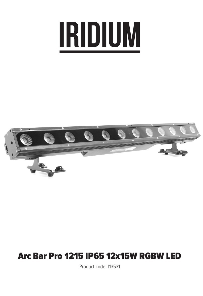 Iridium Arc Bar Pro 1215 IP65 12x15W RGBW LED User manual