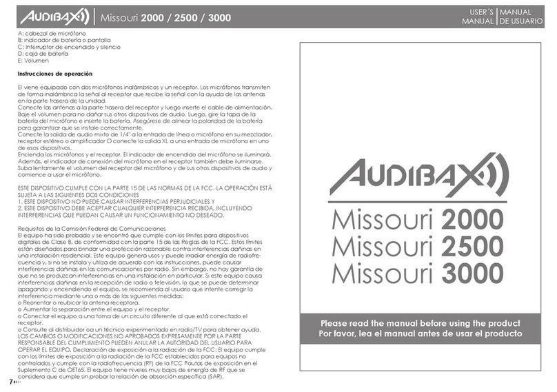 Audibax Missouri 2000 User manual