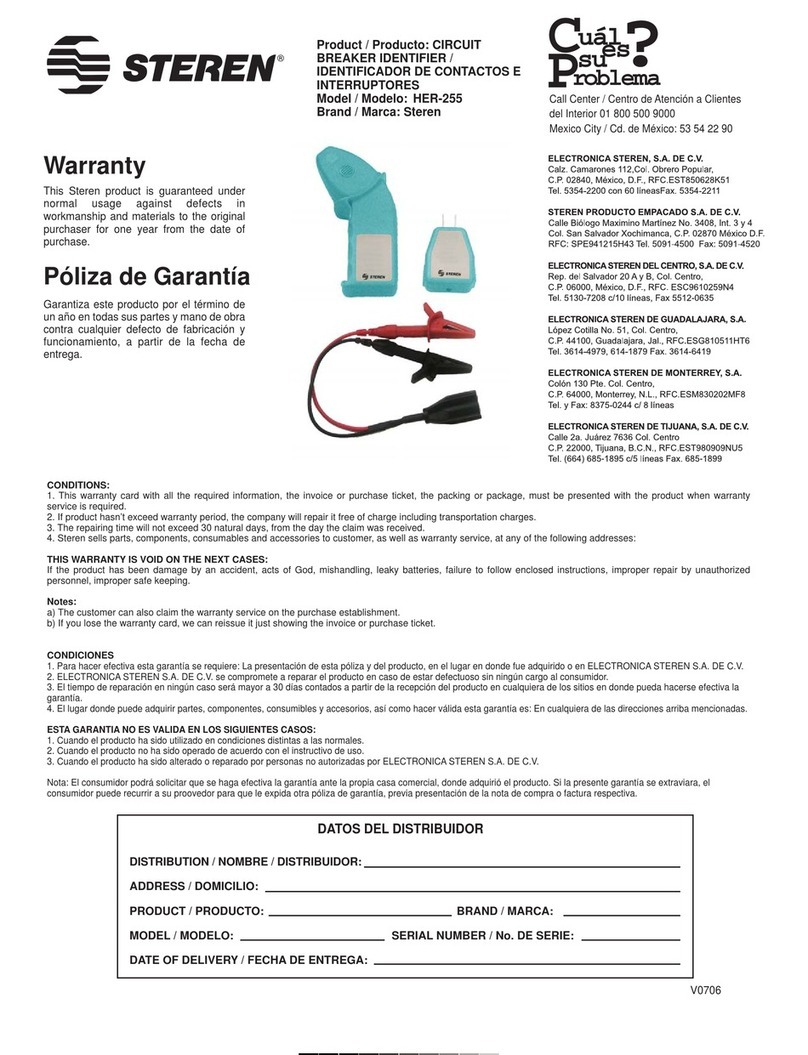 Steren HER-255 User manual