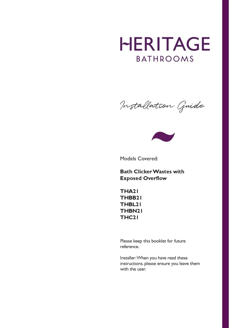 Heritage Bathrooms THA21 installation guide Heritage Bathrooms THA21 installation guide