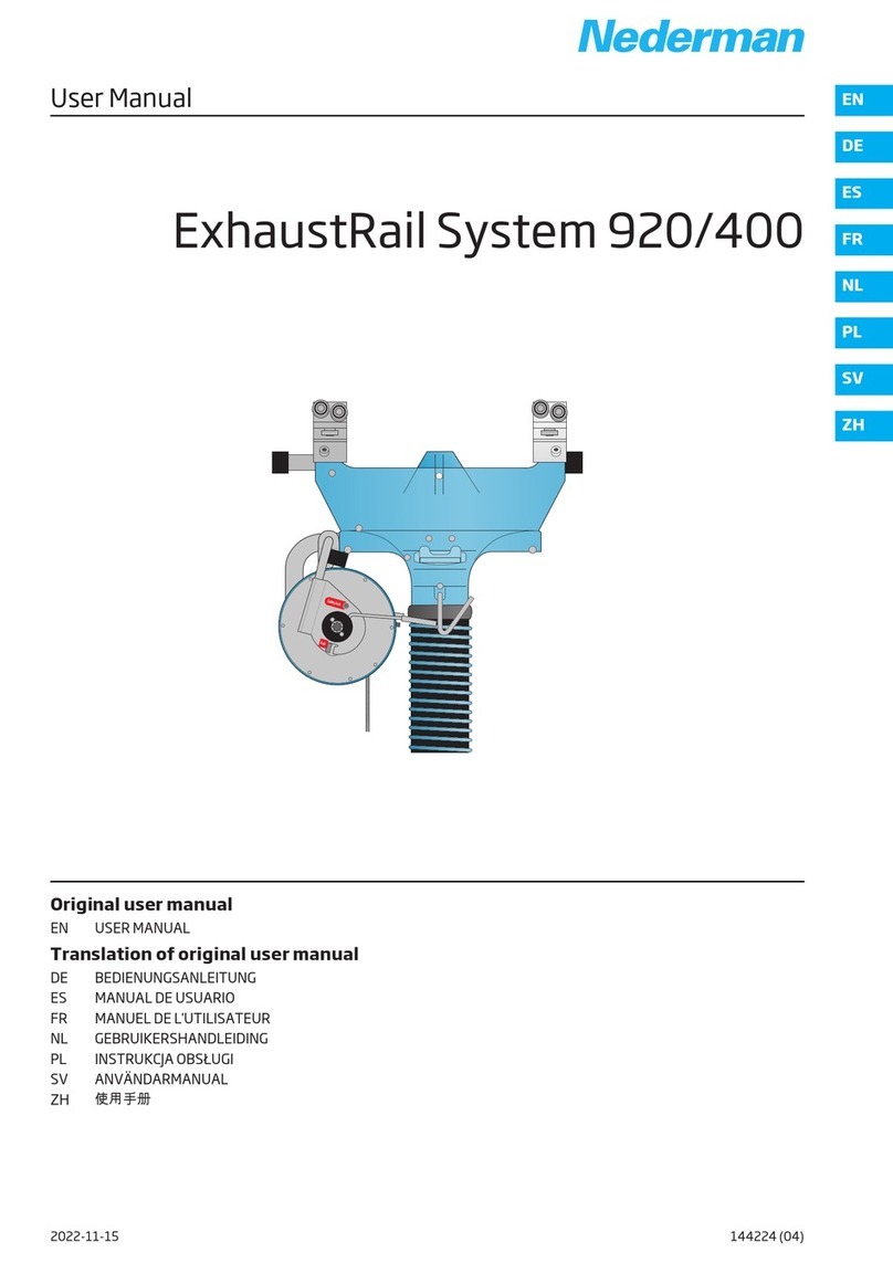 Nederman SYSTEM 920/400 User manual