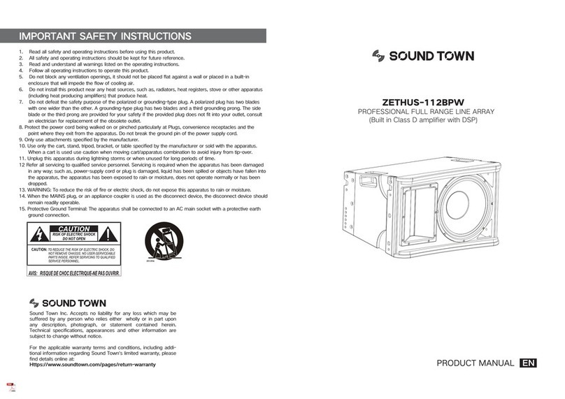 Sound Town ZETHUS-112BPW product manual