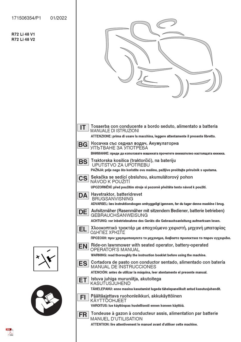 Cub Cadet R72 Li 48 V1 User manual