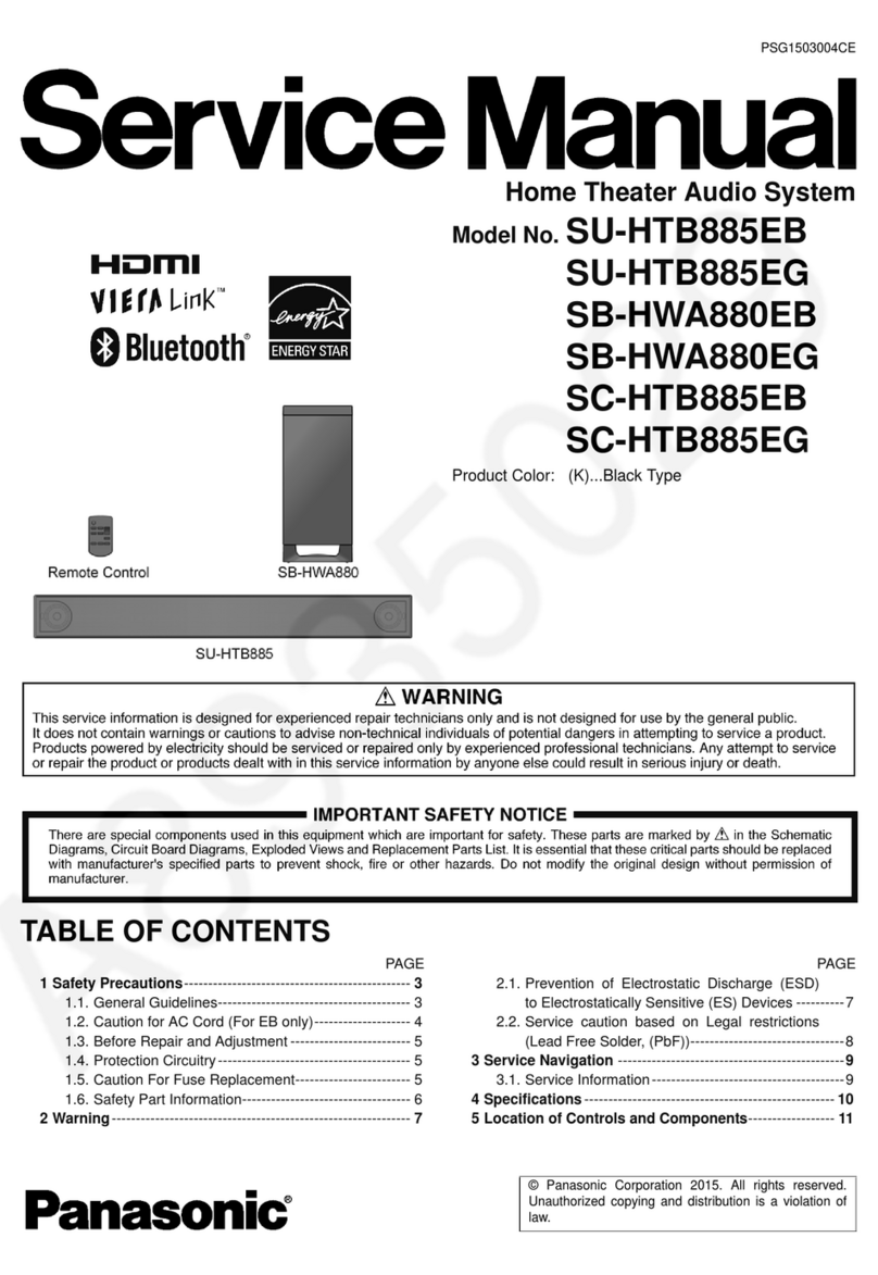 Panasonic SU-HTB885EB User manual