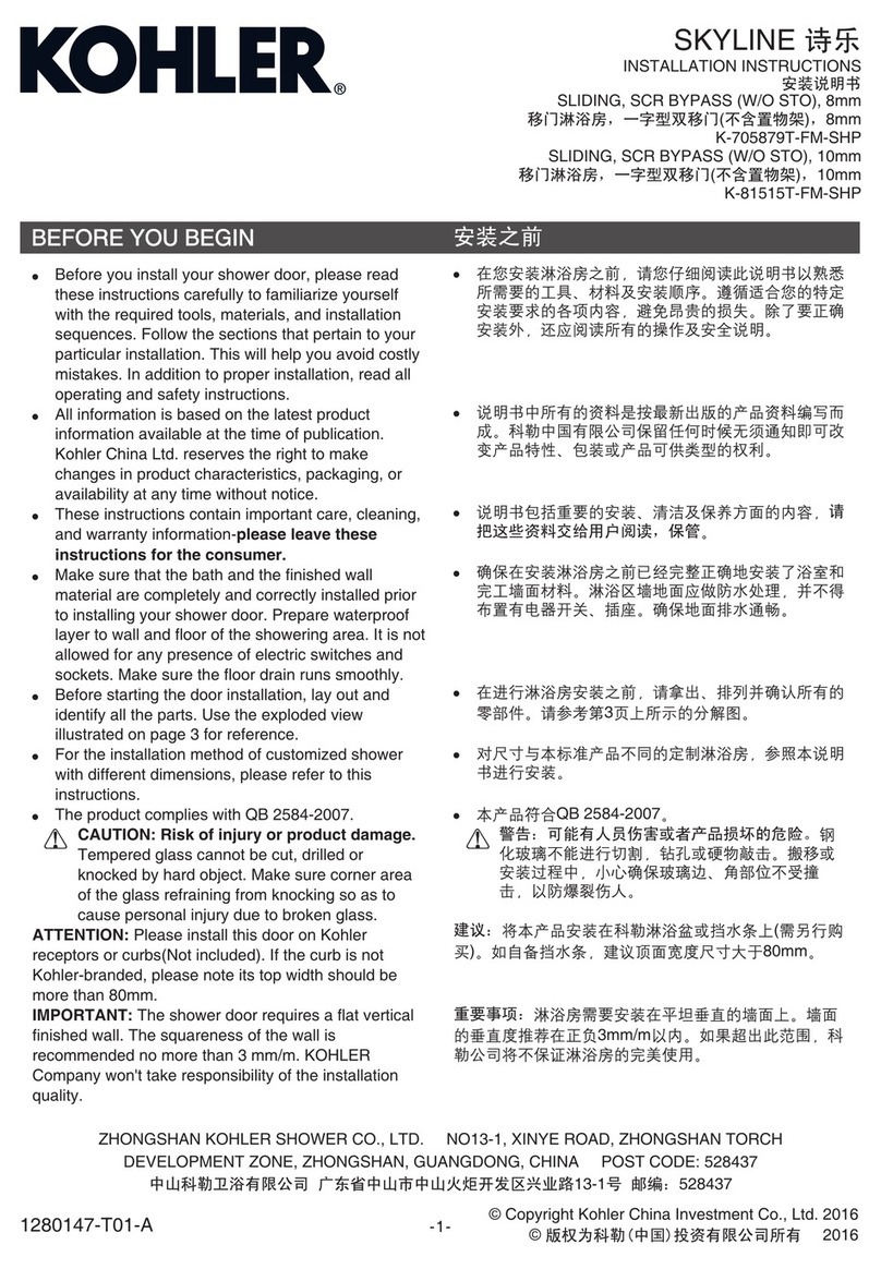Kohler SKYLINE K-705879T-FM-SHP User manual