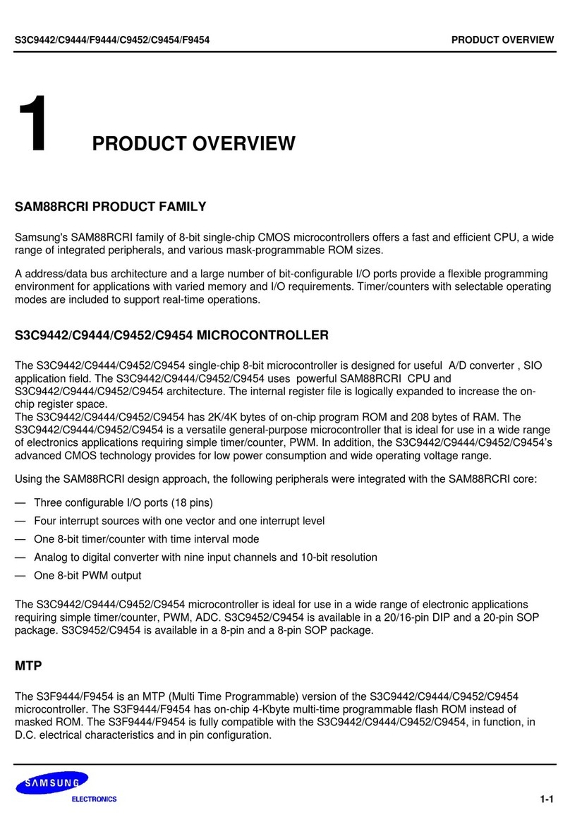 Samsung SAM88RCRI S3C9442 User manual Samsung SAM88RCRI S3C9442 User manual