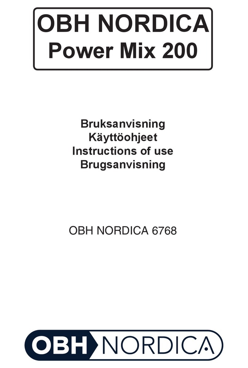 OBH Nordica Power Mix 200 Instructions for use