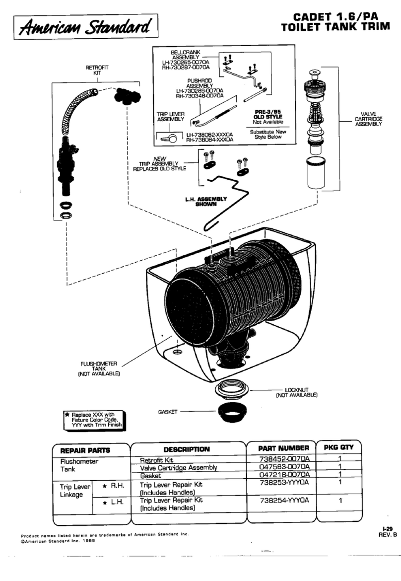 Flushmate 501-A Series Owner's service manual