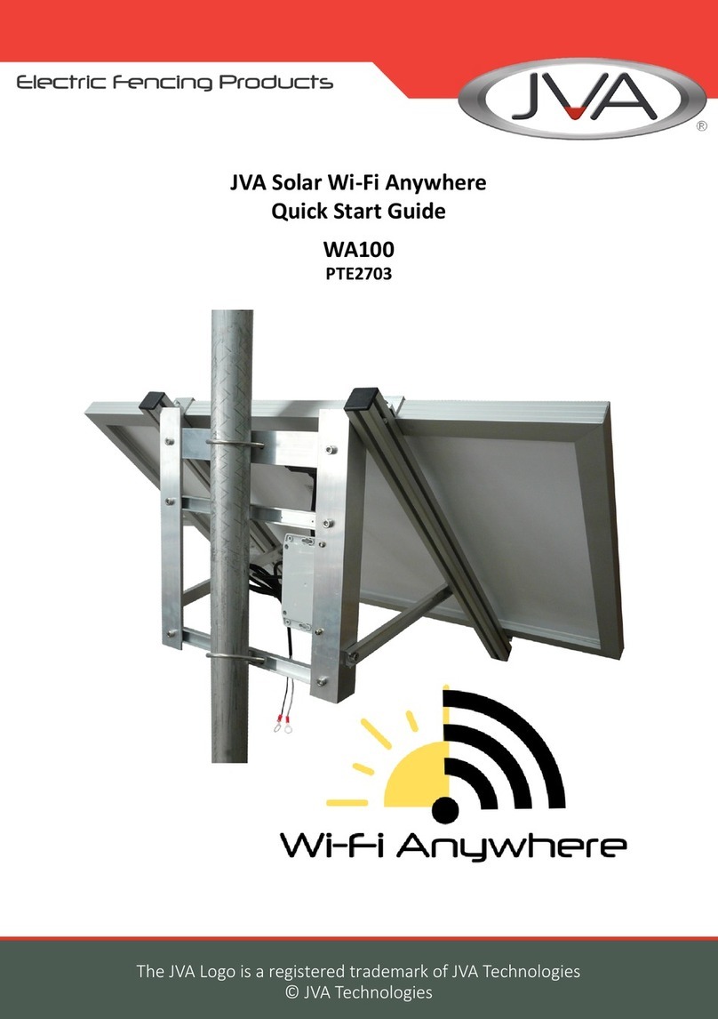 JVA Solar Wi-Fi Anywhere WA100 User manual