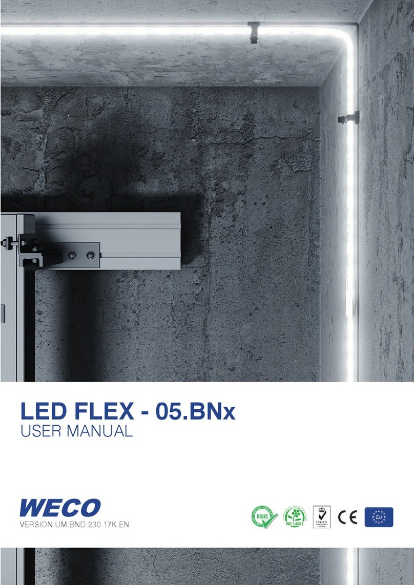 Weco LED FLEX BNX Series user manual