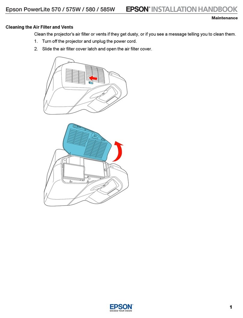 Epson PowerLite 570 System manual