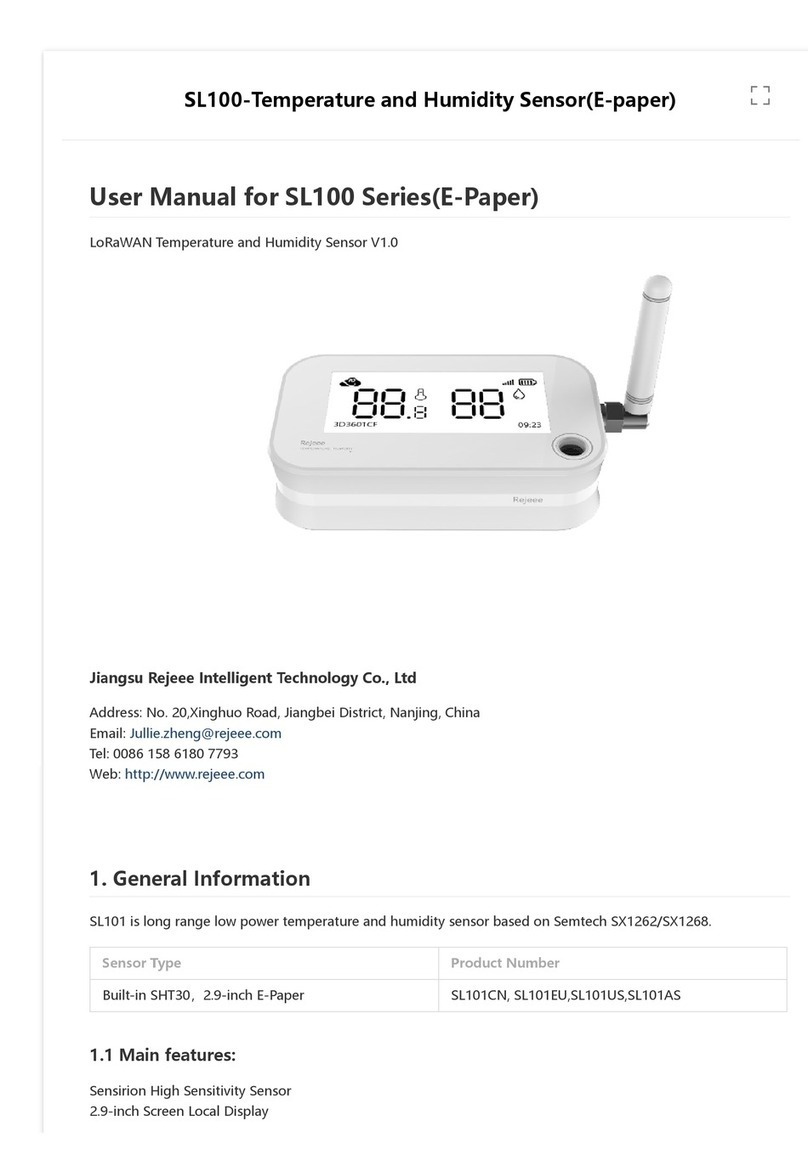 Rejeee SL100 Series user manual Rejeee SL100 Series user manual