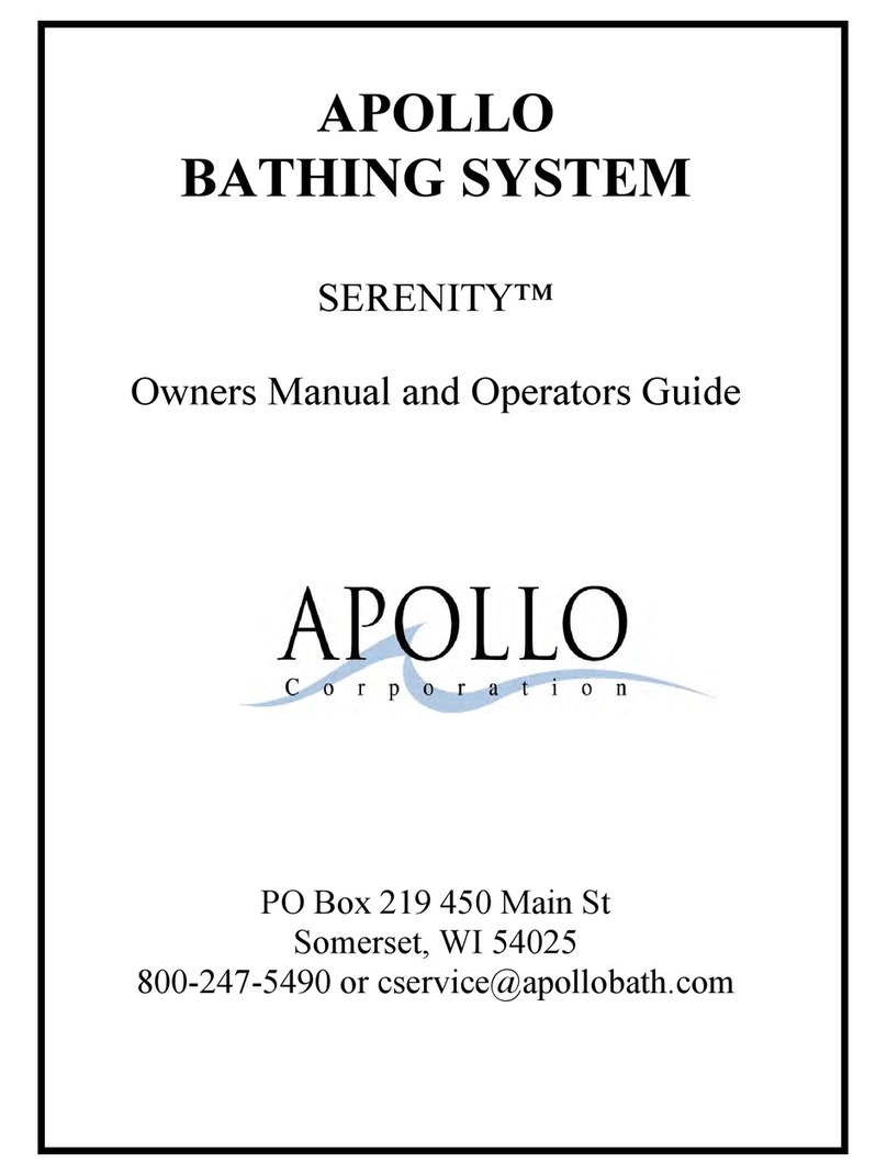 Apollo SERENITY Whirlpool owner's manual
