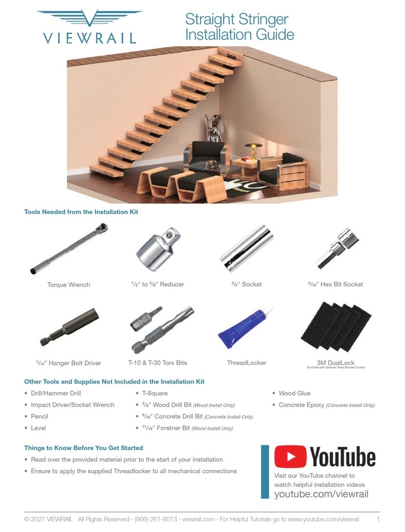 VIEWRAIL Straight Stringer installation guide
