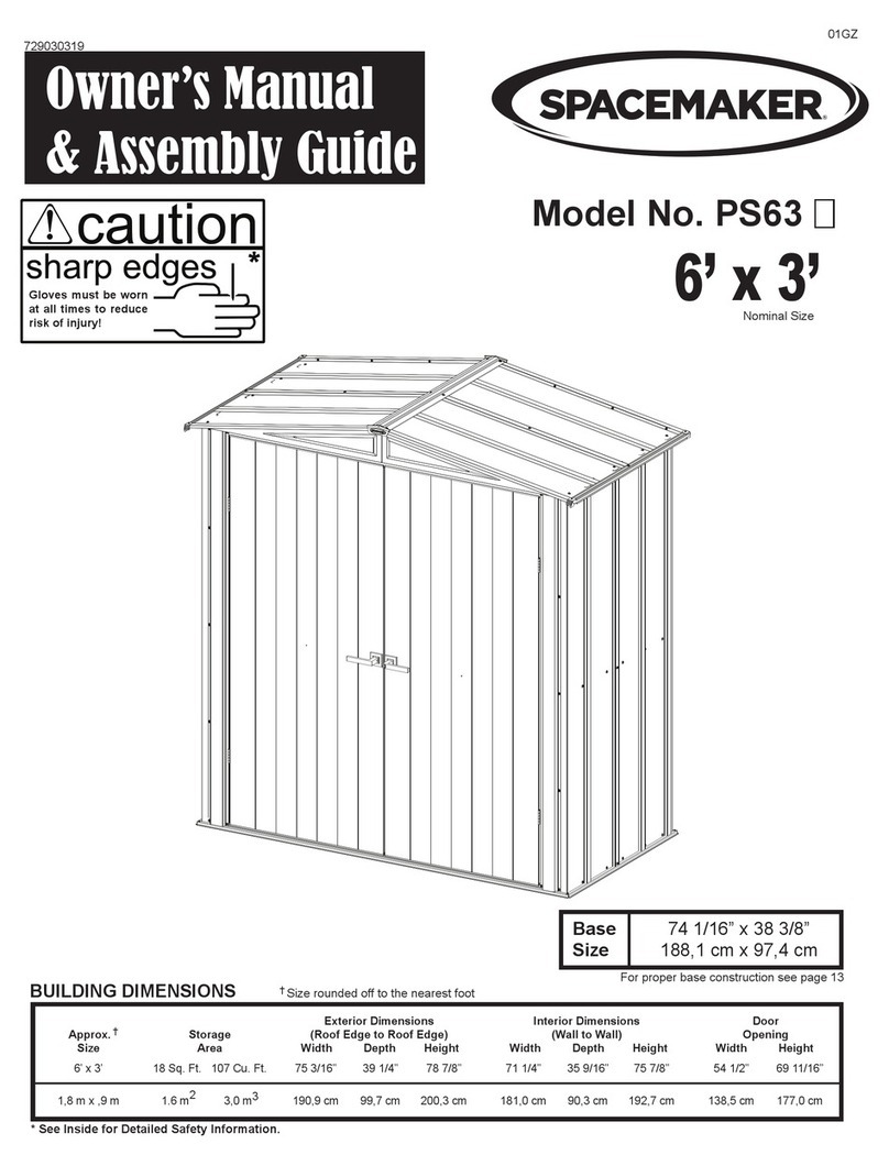 SPACEMAKER PS63 Instructions for use