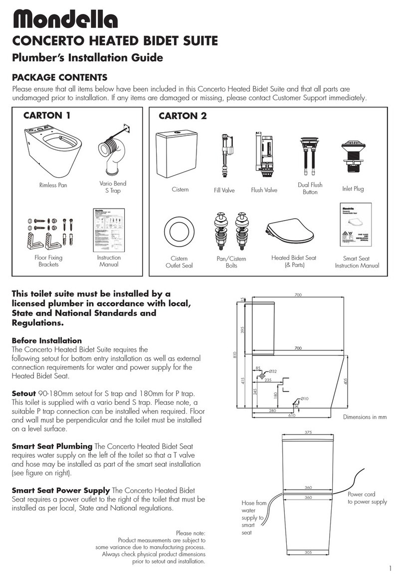 Mondella Concerto FHS101 installation guide