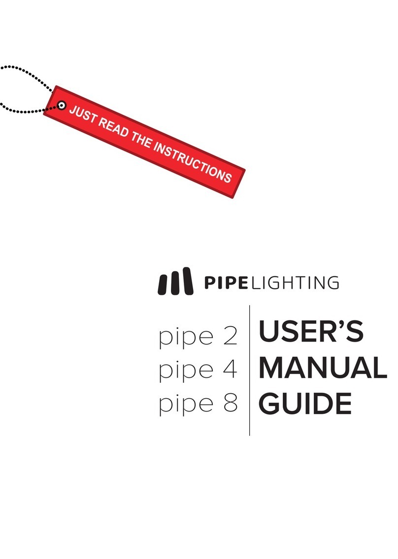 PIPE LIGHTING PIPE 2 User's manual guide
