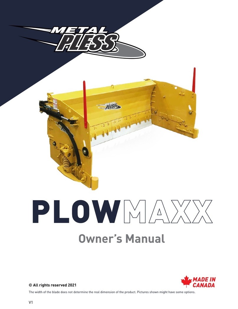 METAL PLESS PLOWMAXX PLLT 04.527-8.5 owner's manual METAL PLESS PLOWMAXX PLLT 04.527-8.5 owner's manual
