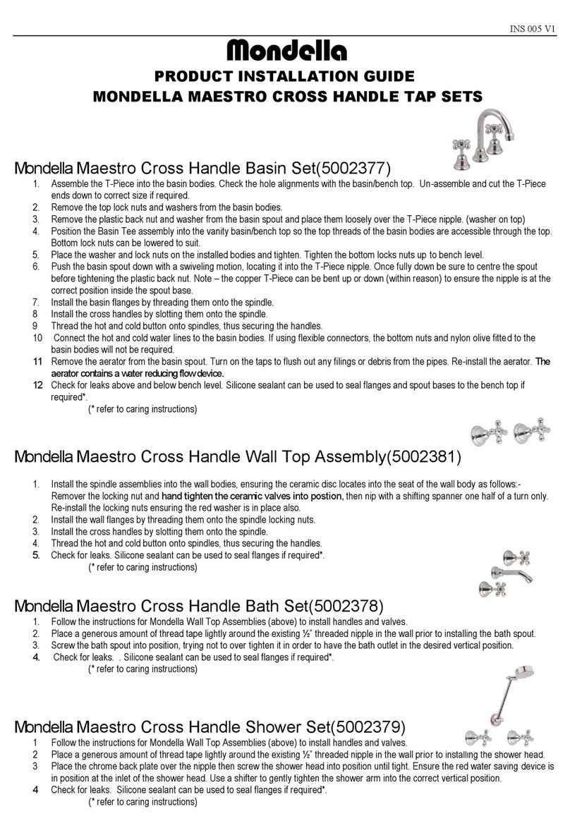 Mondella Maestro Cross 5002377 Product installation guide
