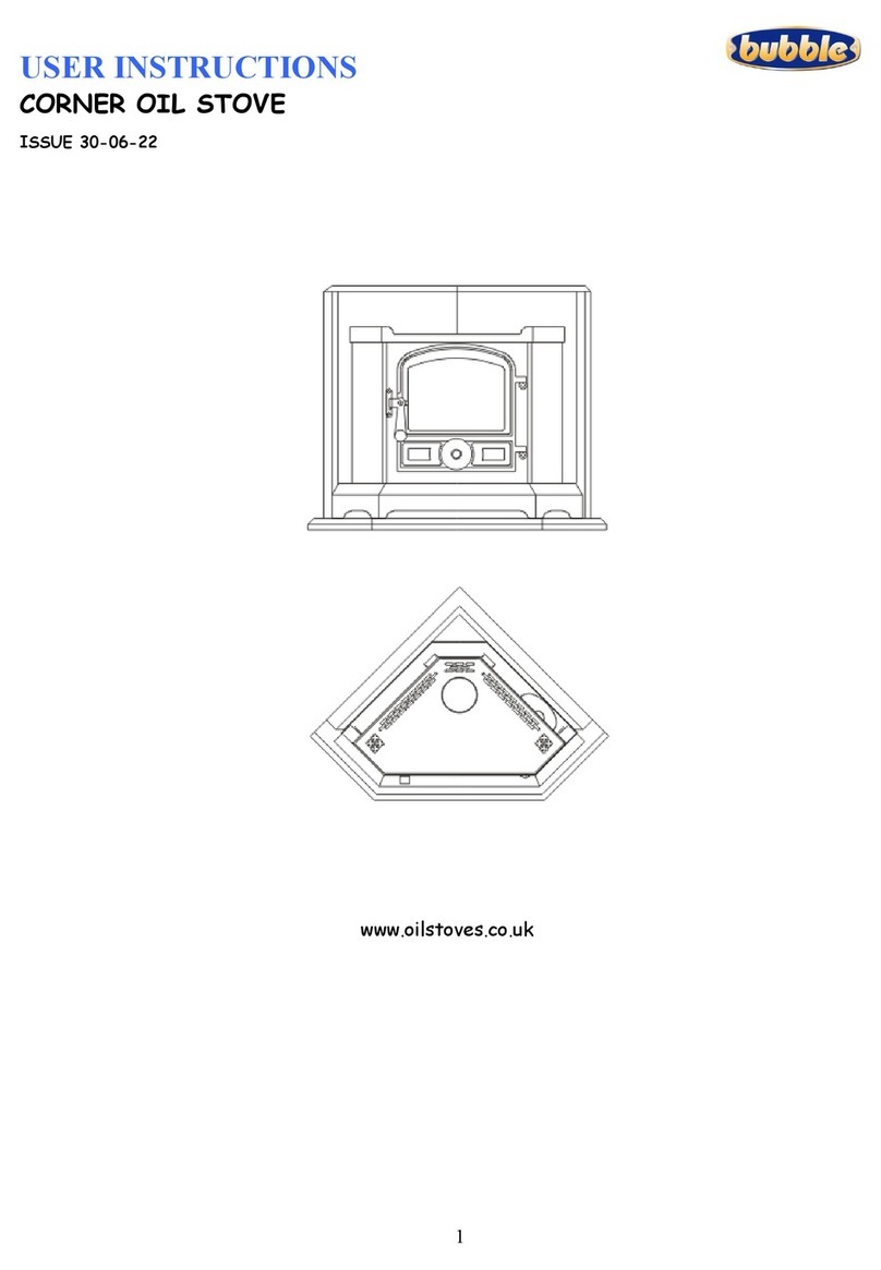 Bubble CORNER OIL STOVE User manual