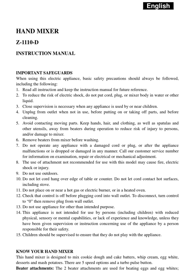 SAPIRHOME Z-1110-D instruction manual