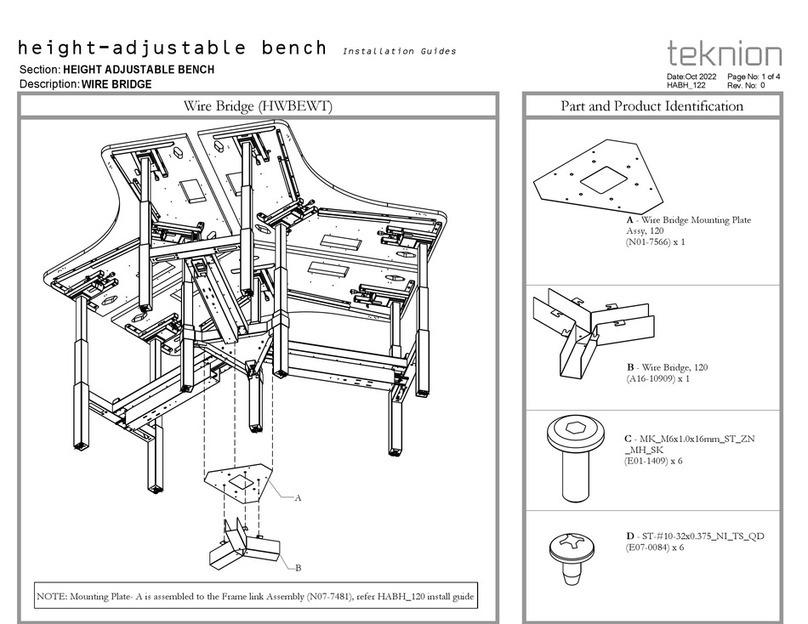 Teknion HWBEWT Operating and maintenance instructions Teknion HWBEWT Operating and maintenance instructions