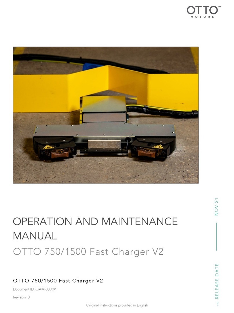 OTTO MOTORS 750 Fast Charger V2 Operation and maintenance manual