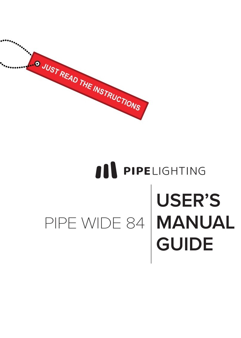 PIPE LIGHTING PIPE WIDE 84 User's manual guide PIPE LIGHTING PIPE WIDE 84 User's manual guide