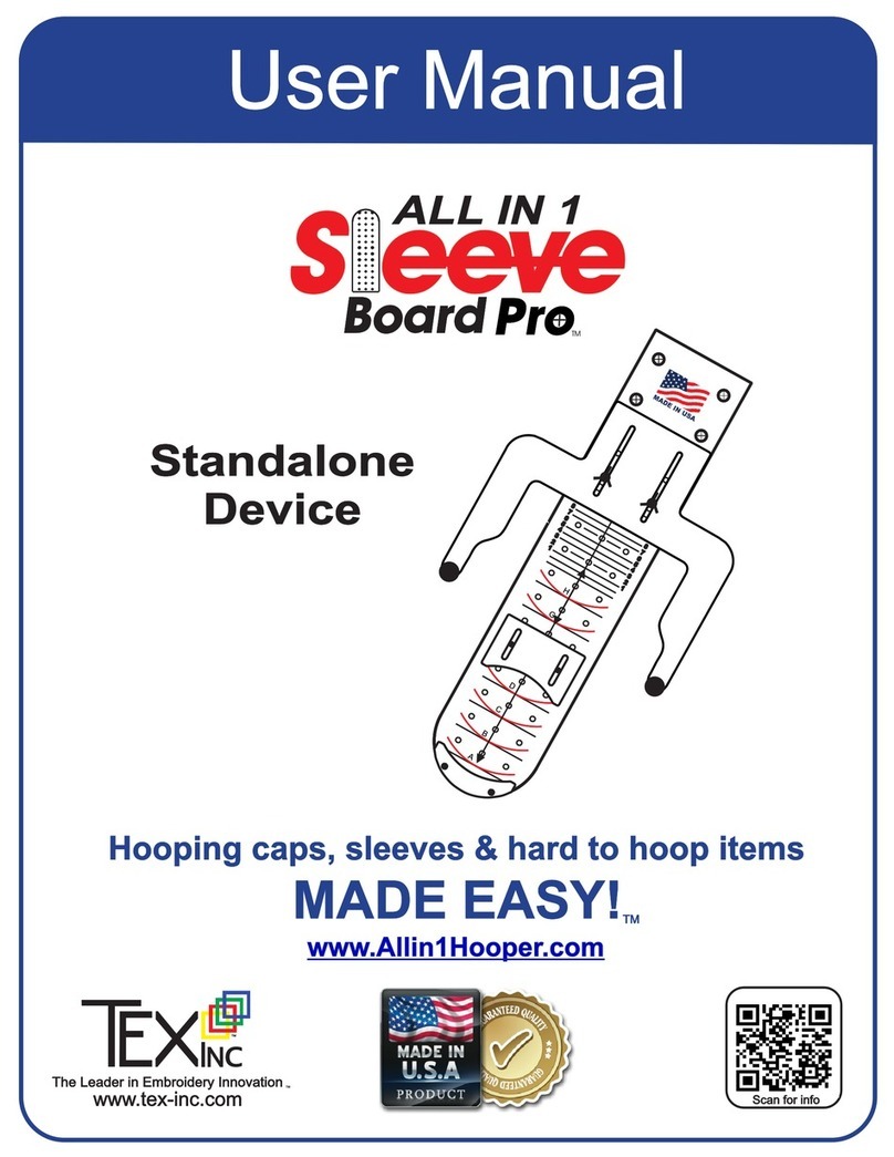 TEX ALL IN 1 Sleeve Board Pro user manual
