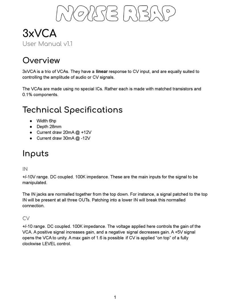 Noise Reap 3xVCA user manual