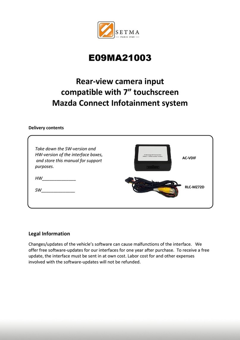 Setma E09MA21003 User manual
