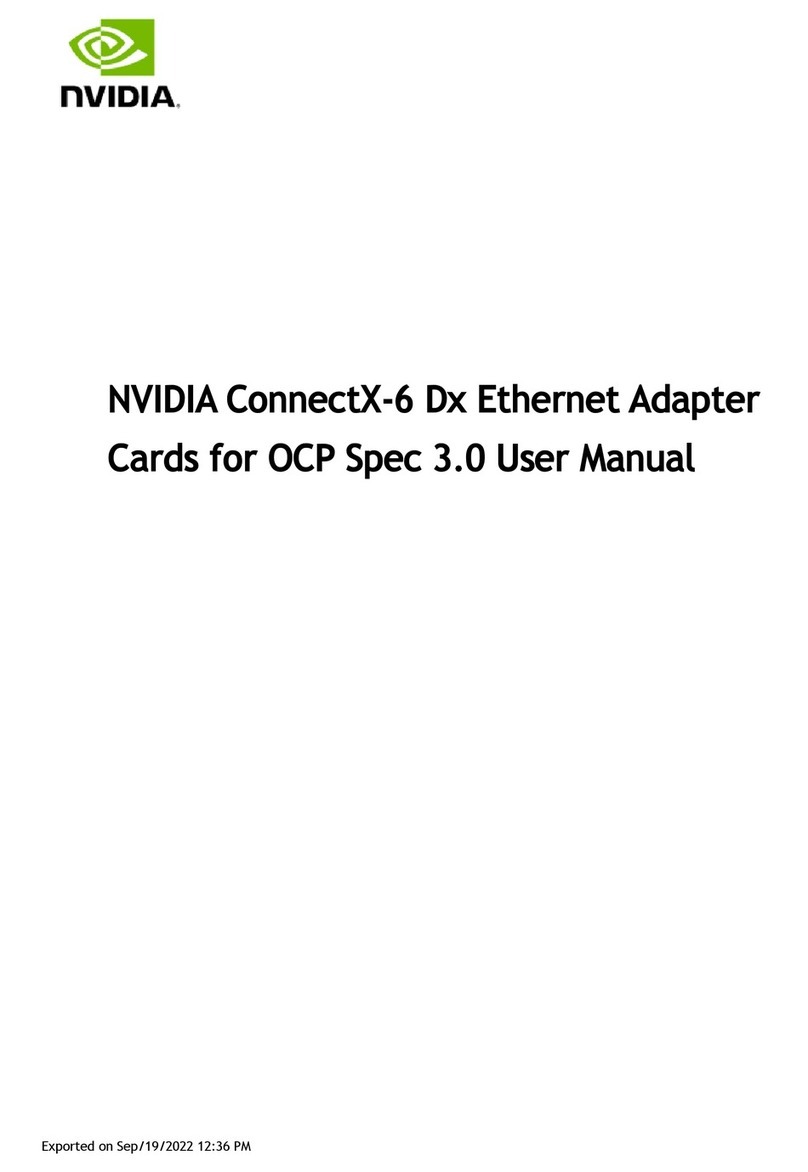 Nvidia ConnectX-6 Dx MCX623432AE-ADAB User manual