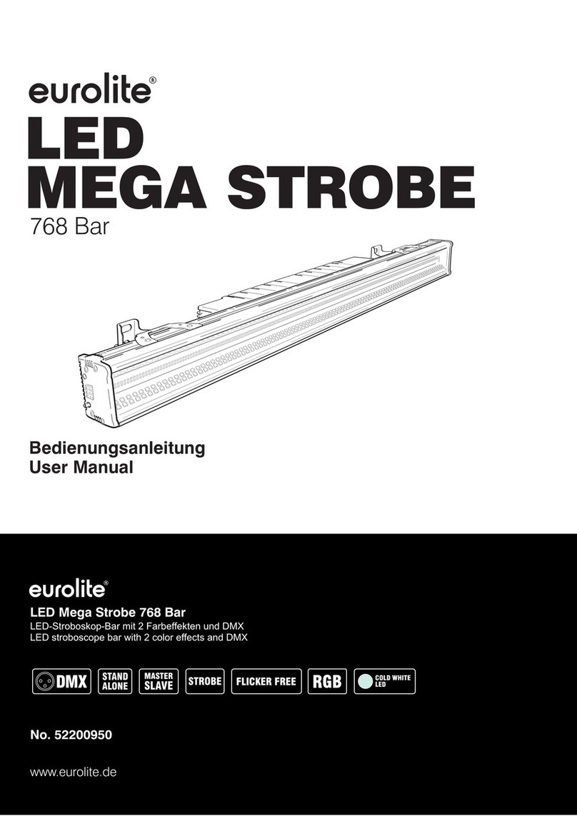 EuroLite LED Mega Strobe 768 Bar User manual