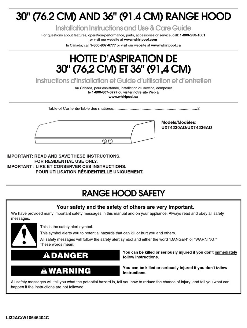 Whirlpool UXT4236ADS Installation Instructions and Use & Care Guide