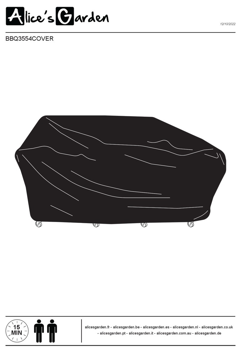 Alice's Garden BBQ3554COVER manual