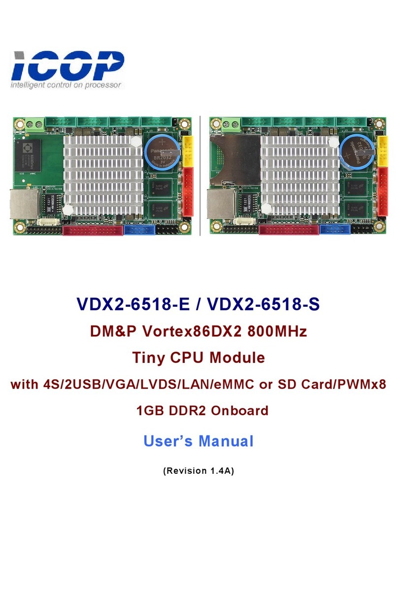 Icop VDX2-6518 user manual