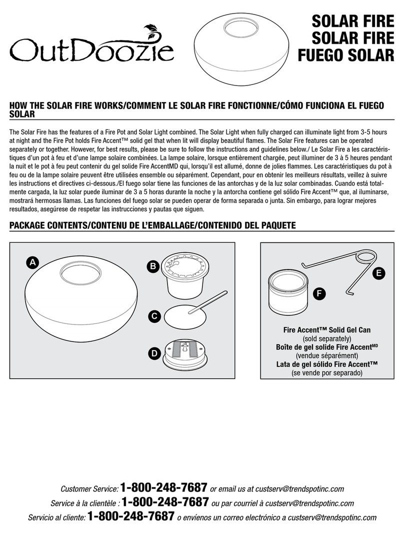 Trendspot OutDoozie Solar Fire manual