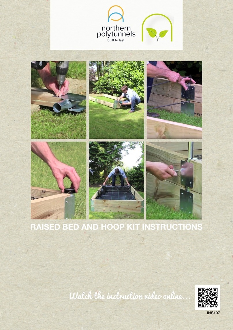northern polytunnels RAISED BED AND HOOP KIT instructions