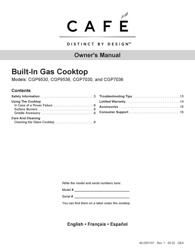 Cafe CGP9530 User manual