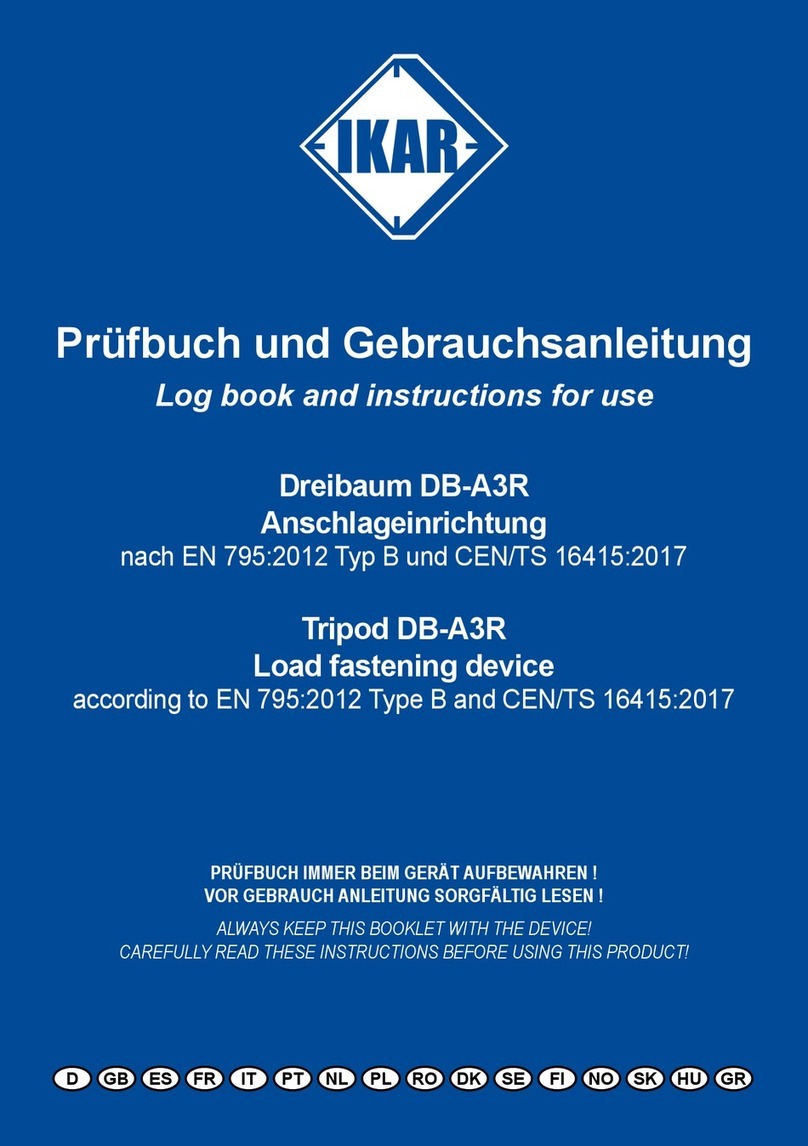 IKAR DB-A3R Log book and instructions for use