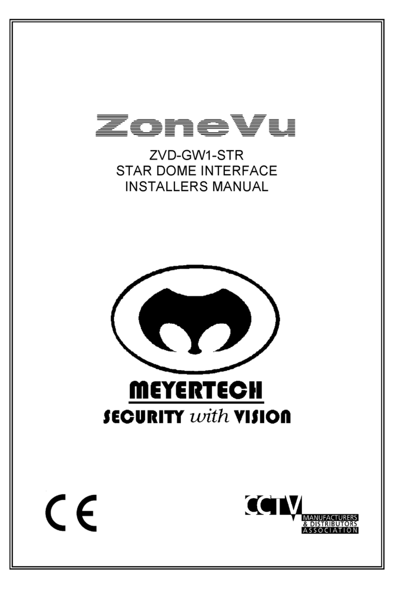 ZoneVu ZoneVu ZVD-GW1-STR Installer manual