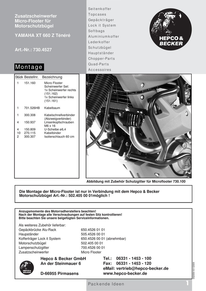 hepco & becker 730.4527 Installation guide hepco & becker 730.4527 Installation guide