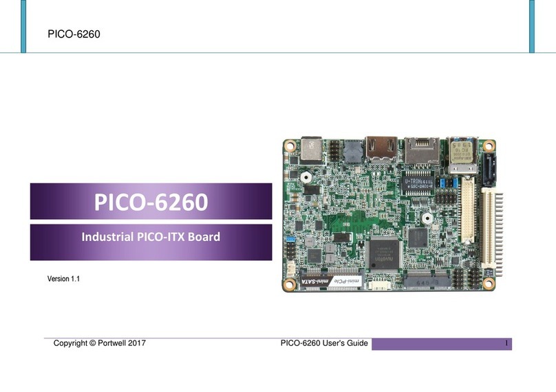Portwell PICO-6260 User manual