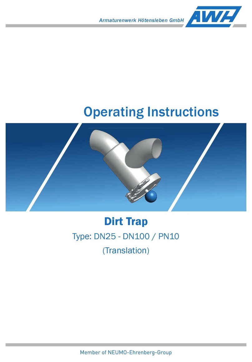 AWH DN25-DN100 / PN 10 operating instructions