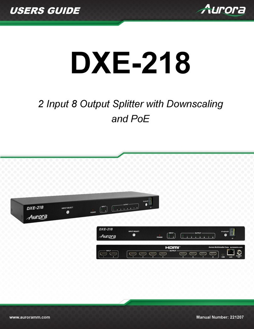 Aurora DXE-218 user guide