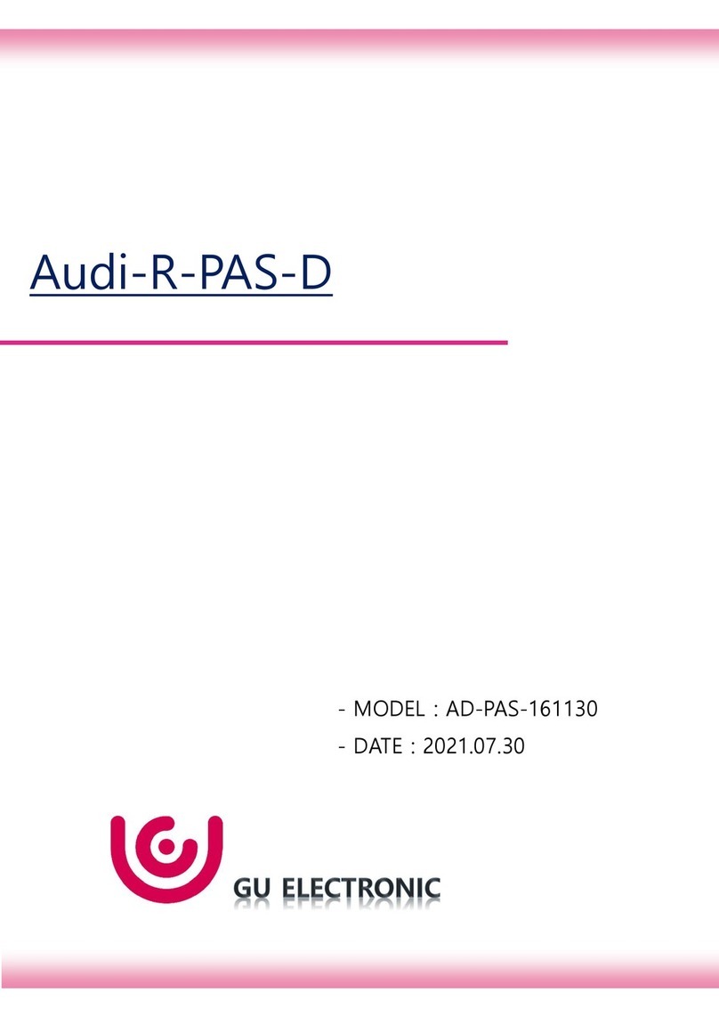 GU Electronic Audi-R-PAS-D manual