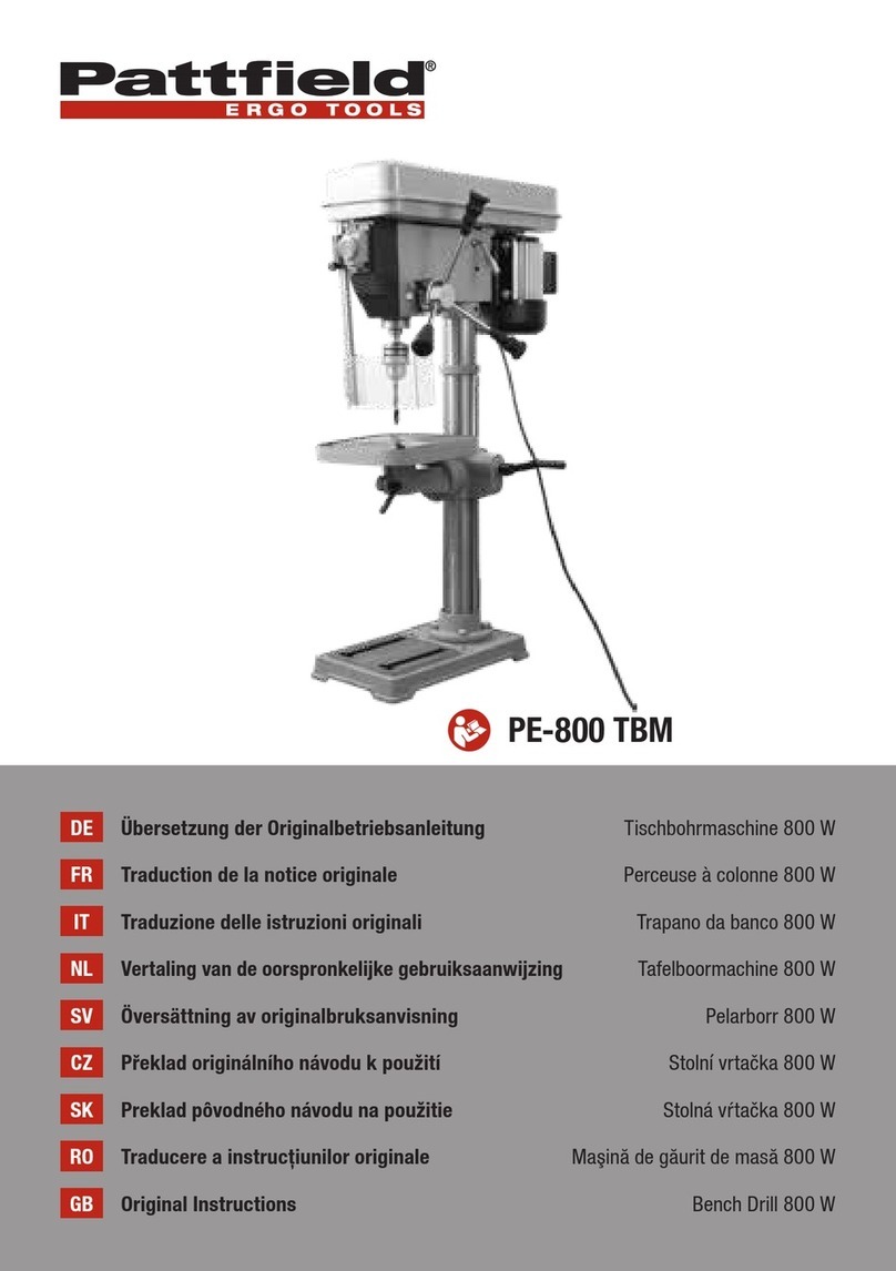 Pattfield PE-800 TBM Original instructions